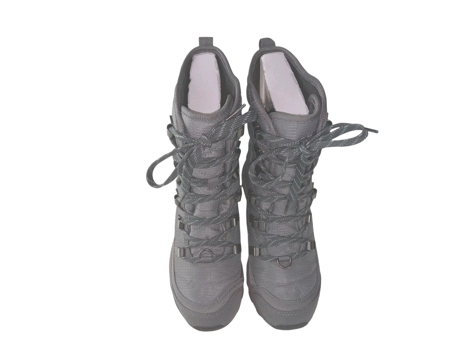 KEEN Women’s Waterproof Lace-Up Tall Winter Boots Terradora Pewter/Drizzle sz 5