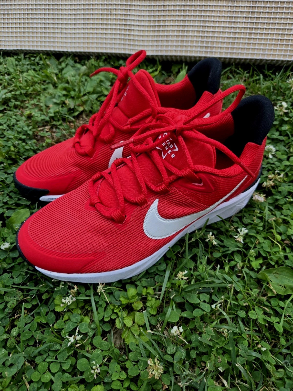 Nike Star Runner Shoes Size 7 Red/White DX7615-600