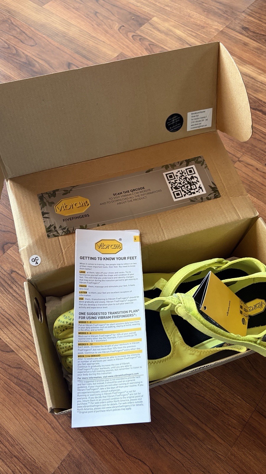 Vibram FiveFingers V-SOUL Lime Green Women’s Shoes – Size EU 41 / US 8.5-9 (New)