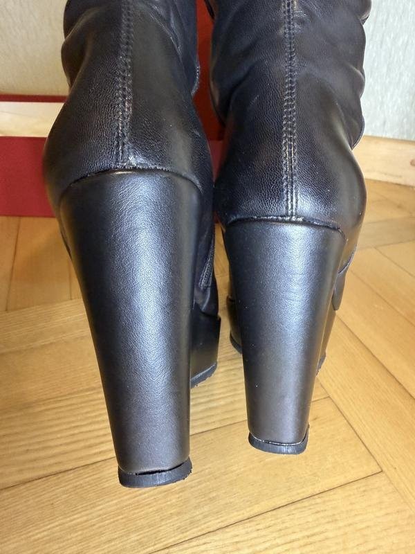 women baldinini boots black leather 38.5