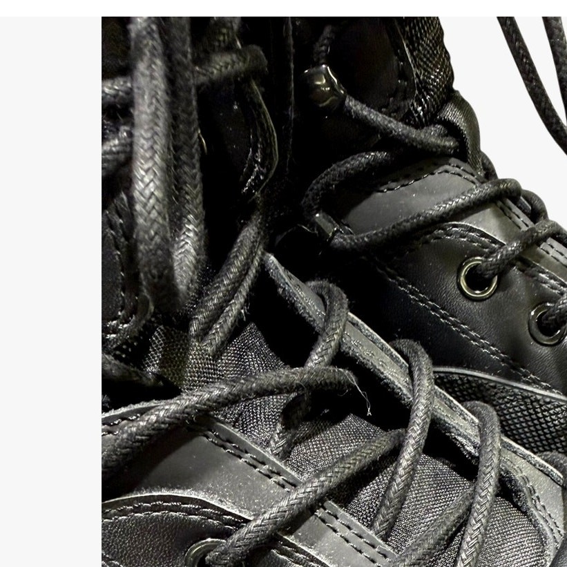 ZARA Z1B Platform Combat Boots Black Chunky Lug Sole Lace Up NWT Women’s 6.5