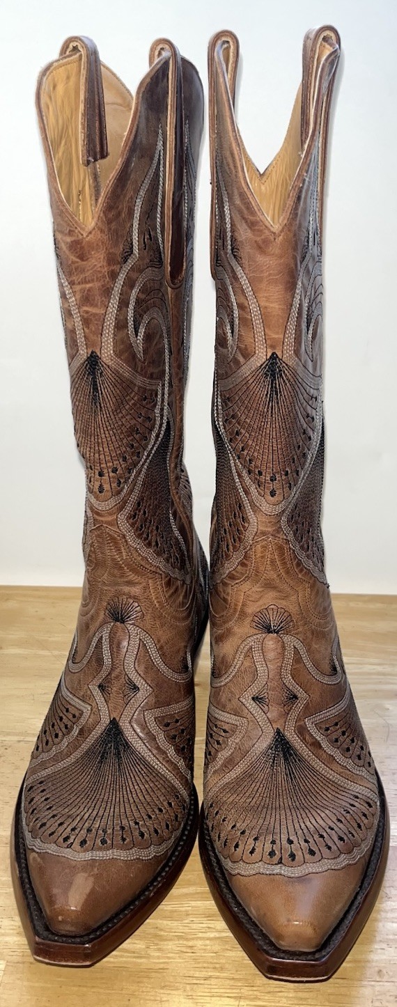 Old Gringo 13” Diego Snip Toe Angel Wing Western Cowboy Boots Womens 6.5 Worn 2x