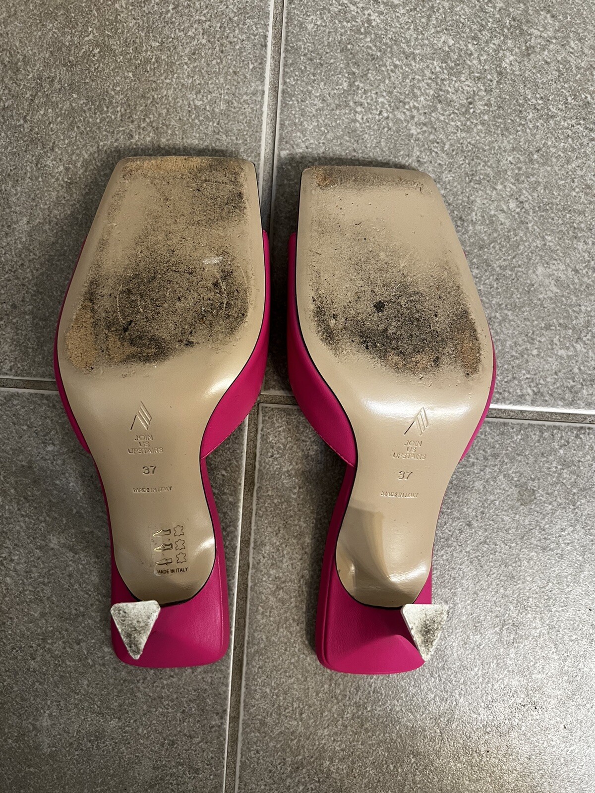 The Attico Anais Leather Mules Size 37