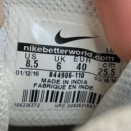 Nike Court Borough Mid Womens Size 8.5 White Athletic Basketball Shoes Sneakers