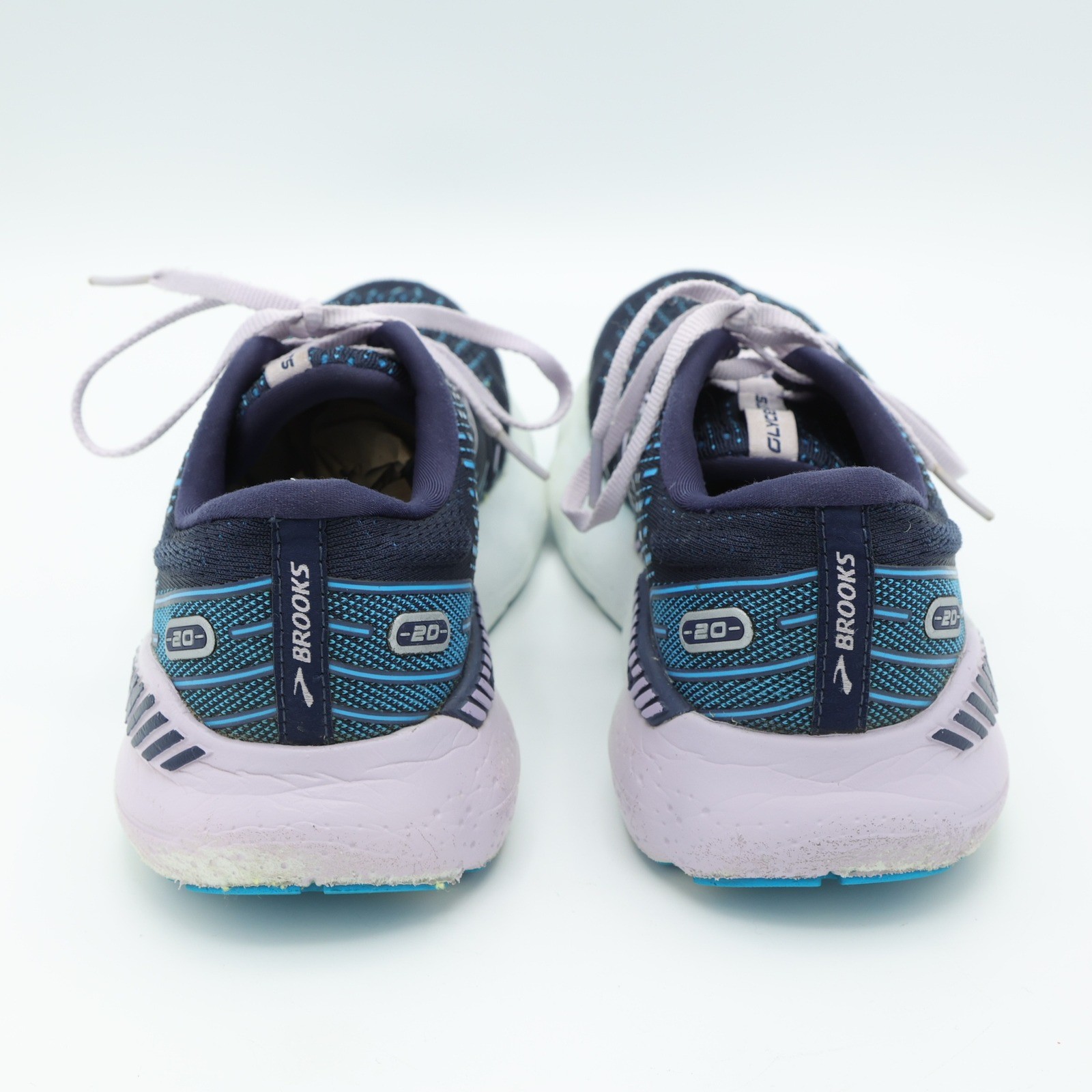 Brooks Glycerin GTS 20 Women Running Shoes Navy Blue Lilac 1203701B499 Size 7.5