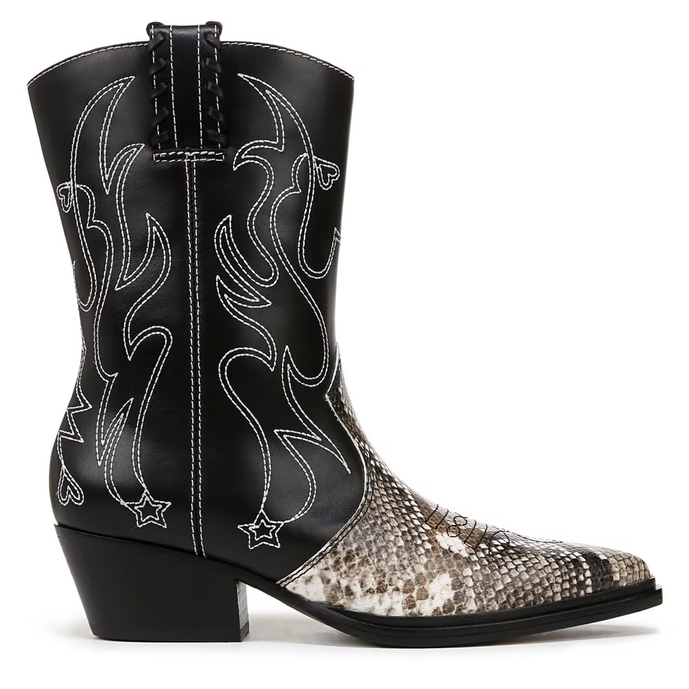 NIB Franco Sarto Women’s Bianca Boot Snakeskin Western Cowboy US 6