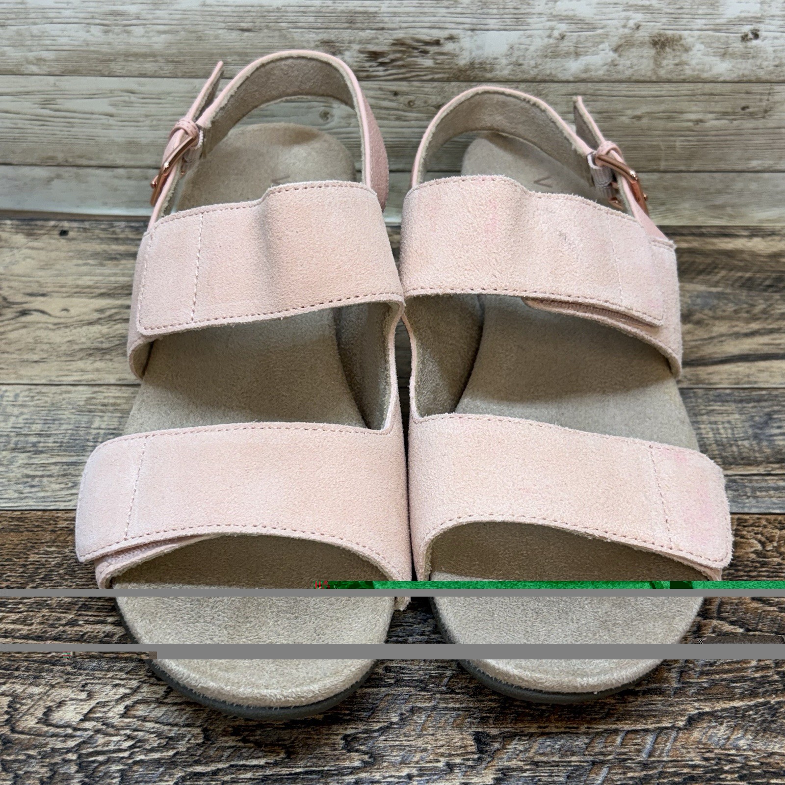 Vionic Marian Women’s Wedge Arch Supportive Sandals Roze Size 9 Buckle Chunky