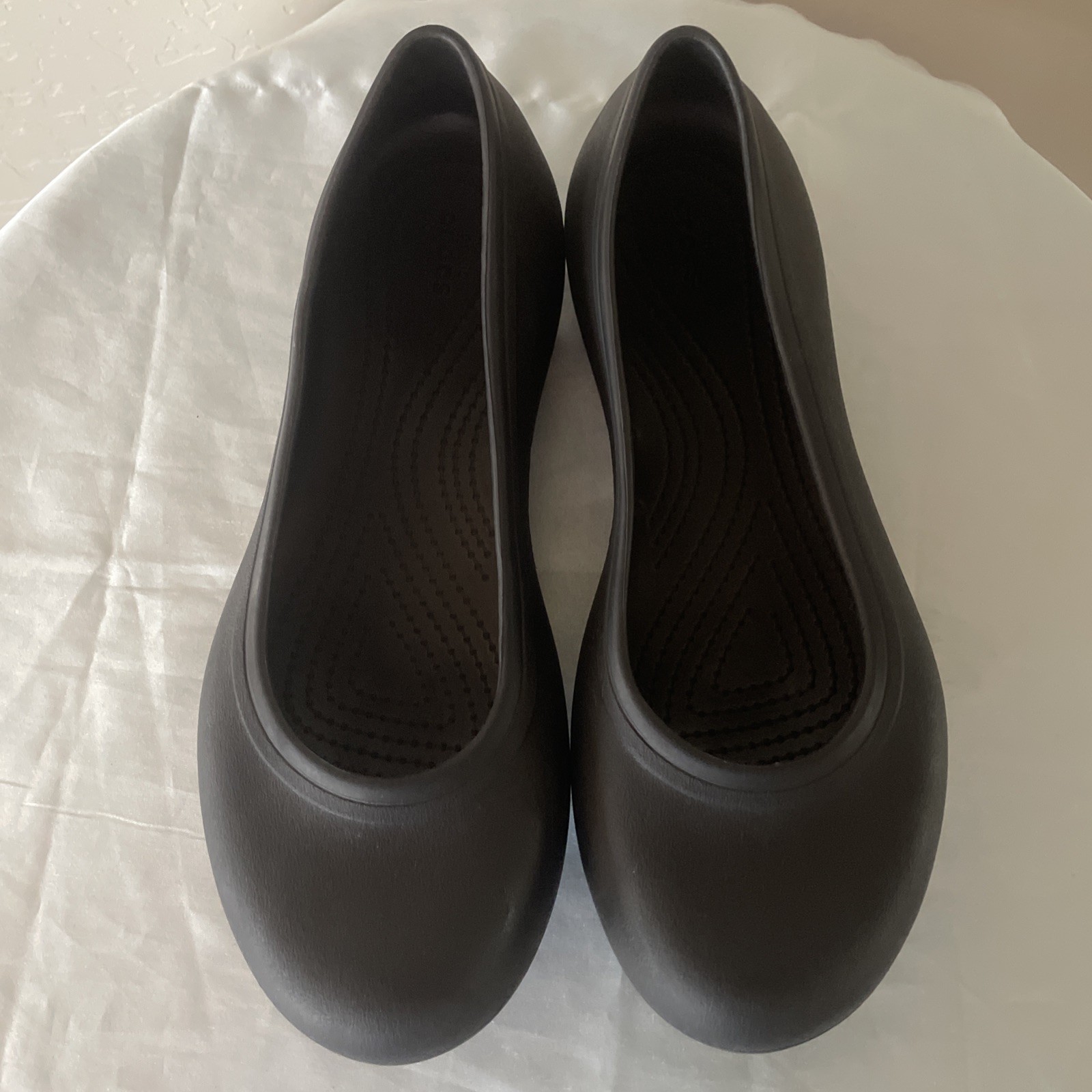 Crocs at Work Shoes Ballet Flats Women’s 8 Black Casual Slip Resistant Comfort