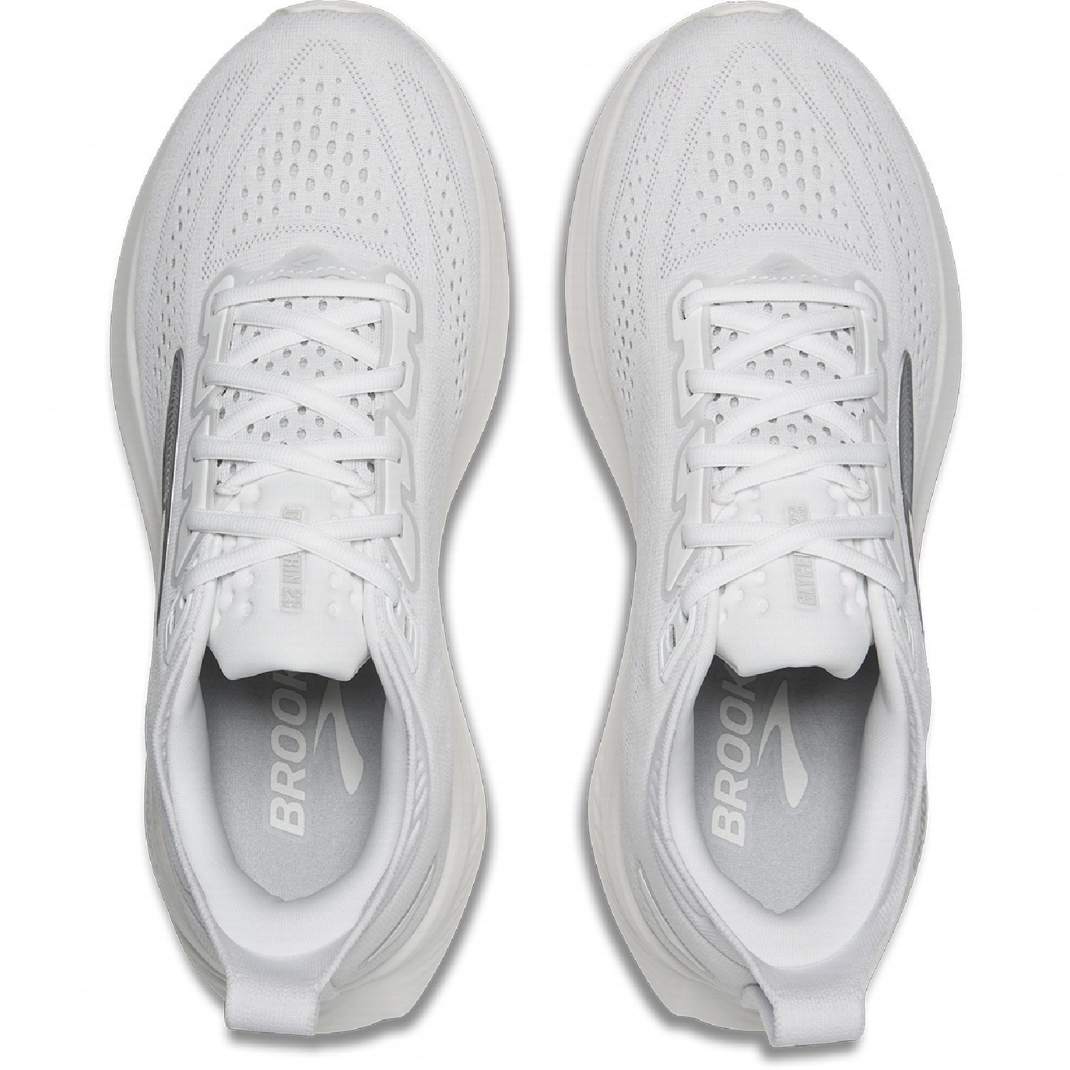 Brooks Women’s Glycerin 23 Running Shoes, White/Grey (NEW)