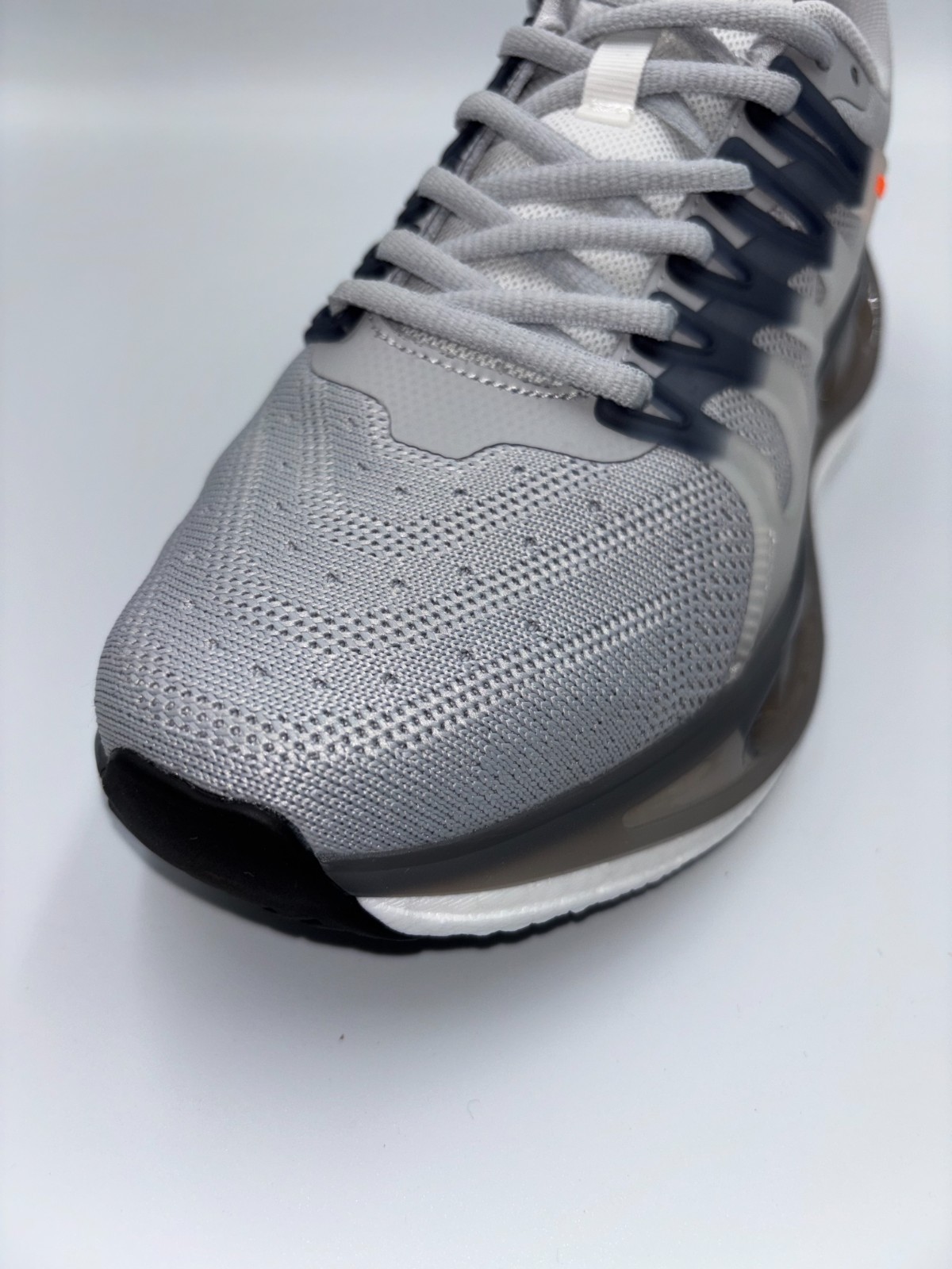 Size 8.5 – Lightweight Breathable Gray Running Sneakers