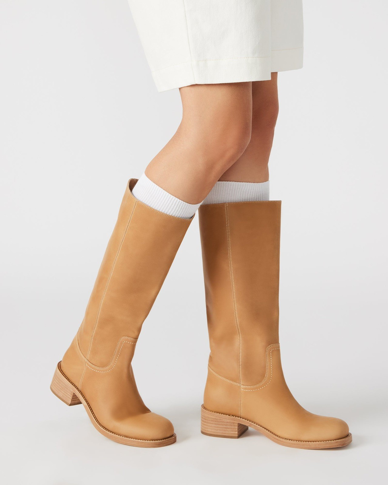NEW Steve Madden Riggs Banana Leather Boot Womens 6.5