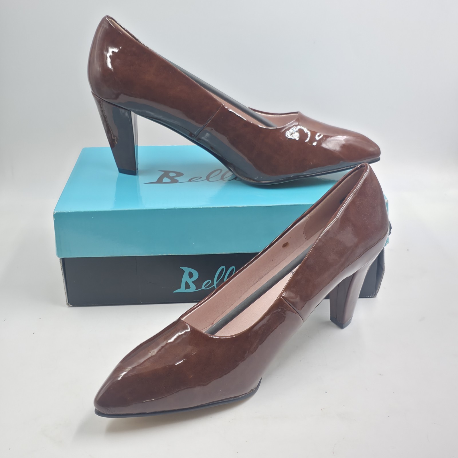 NIB Bellini Pumps, Brown shoes, Pointed Toe Womens 13 W WIDE Brand NEW