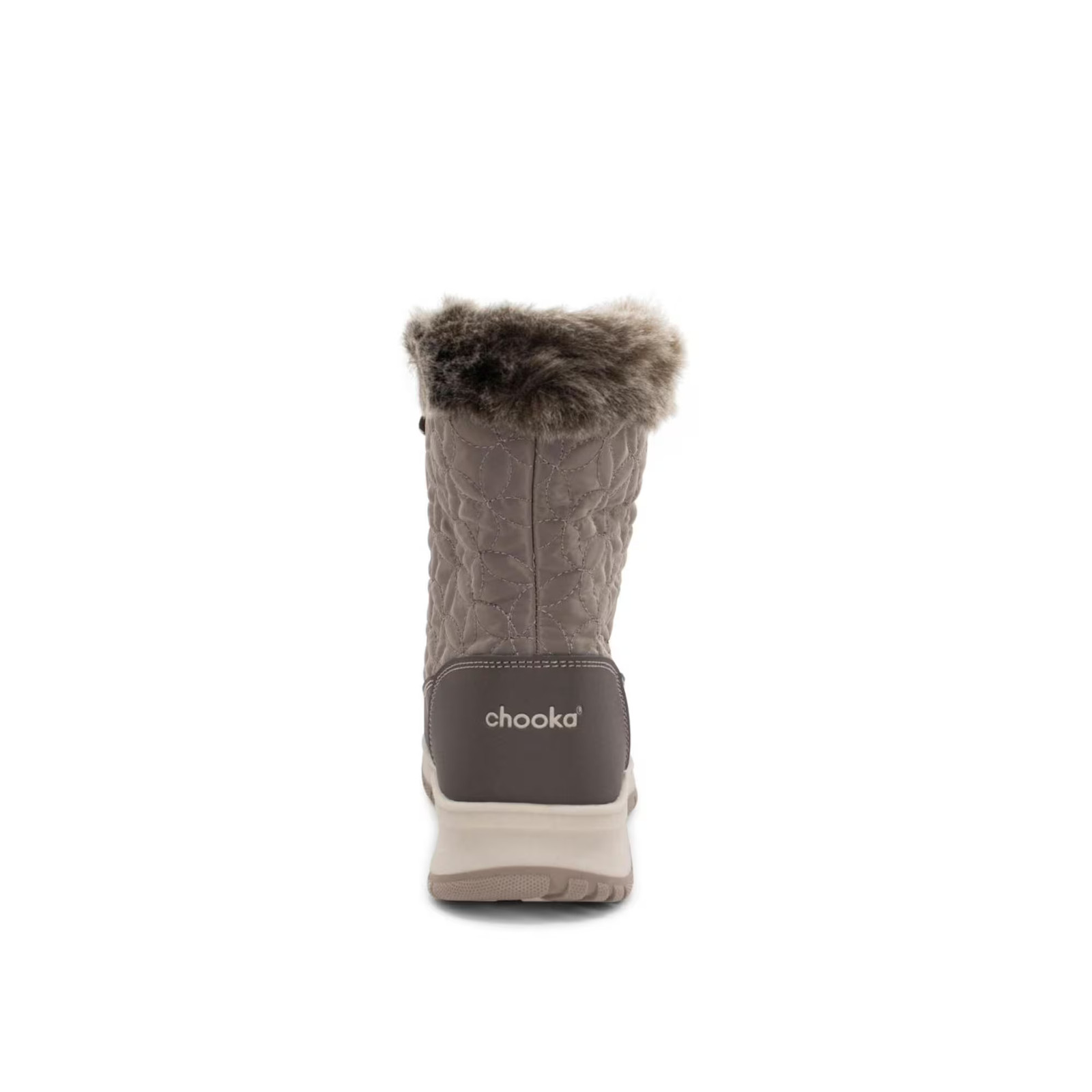 Women’s Chooka Belltown Mid Faux Fur Cold Weather Boot Taupe SZ 6
