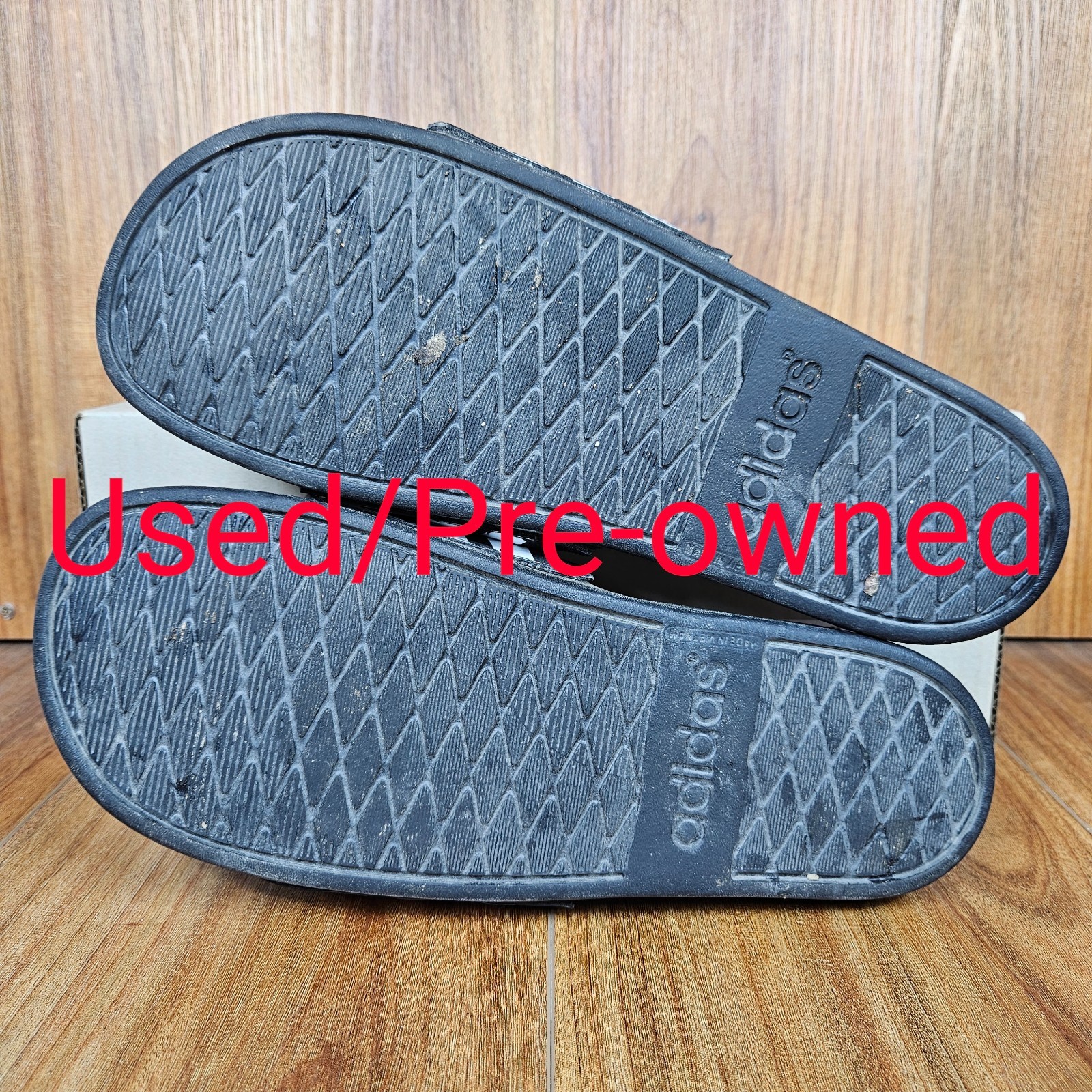 ADIDAS Unisex Men’s Women’s Slides Sandals Slide Slip-On ~ Black/White