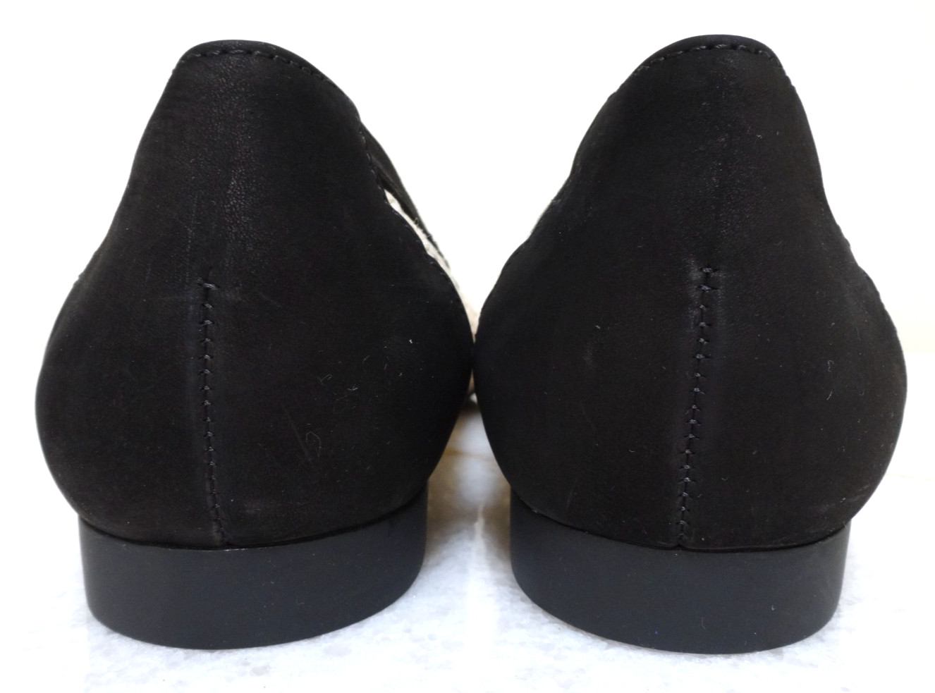 Paul Green Daisy Pointed Toe Flat Black Nature Diva Nubuk US-10.5 UK-8 EU-42