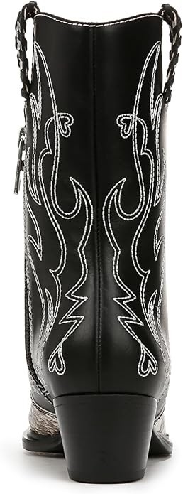 NIB Franco Sarto Women’s Bianca Boot Snakeskin Western Cowboy US 6