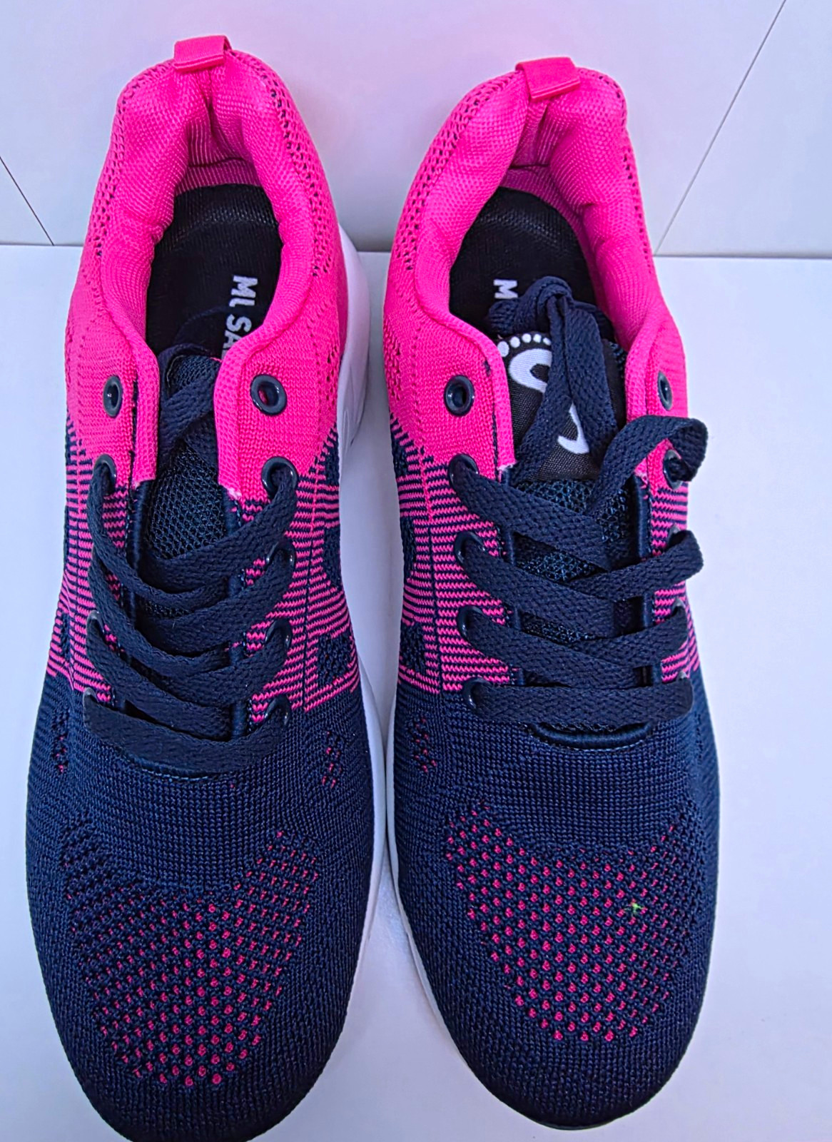 ORTHOPEDIC SHOES MUSABLA Women’s Knit Cushioned Athletic Sneakers Navy Pink
