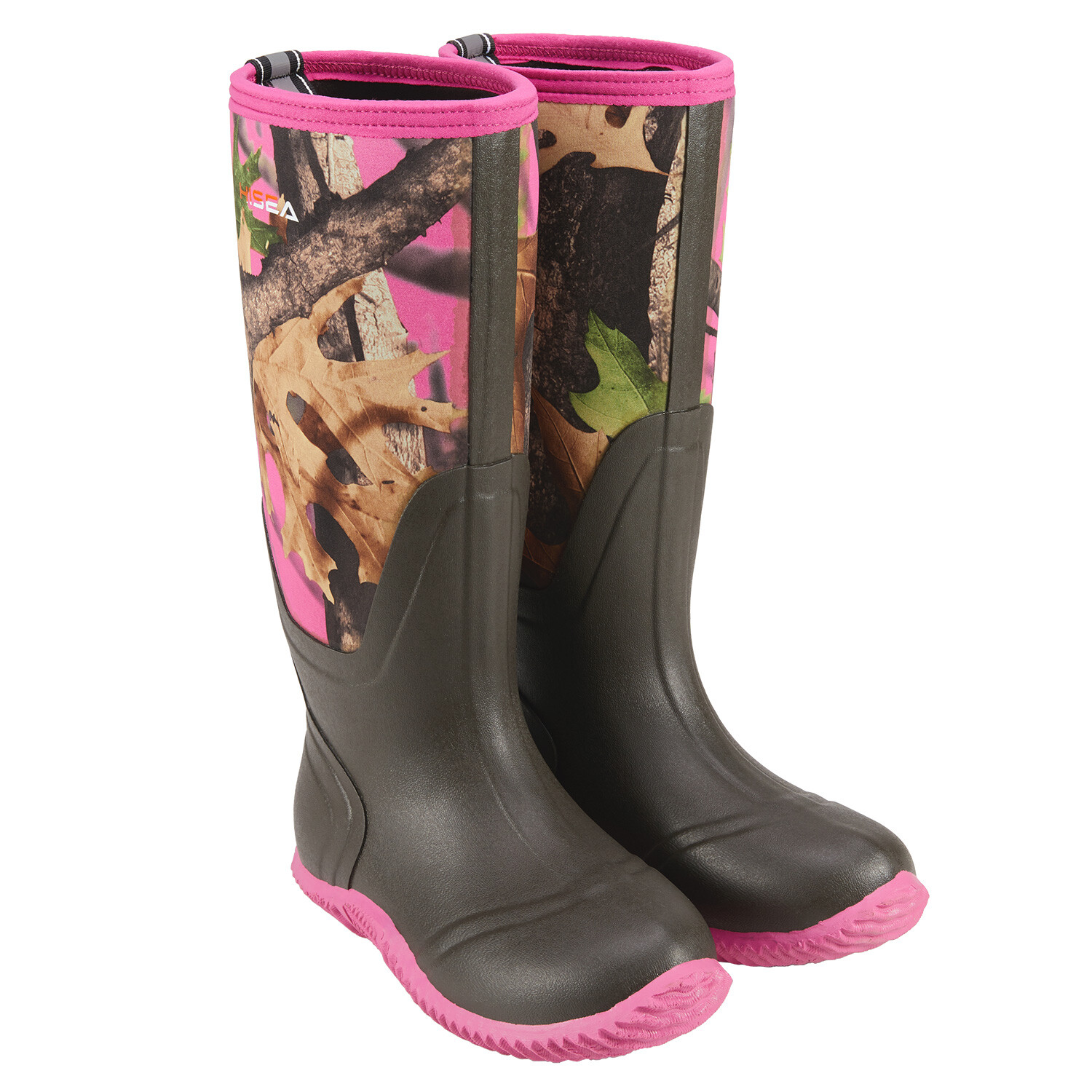 HISEA Women Rain Boots Neoprene Waterproof Outdoor Mud Working Hunting Knee Boot