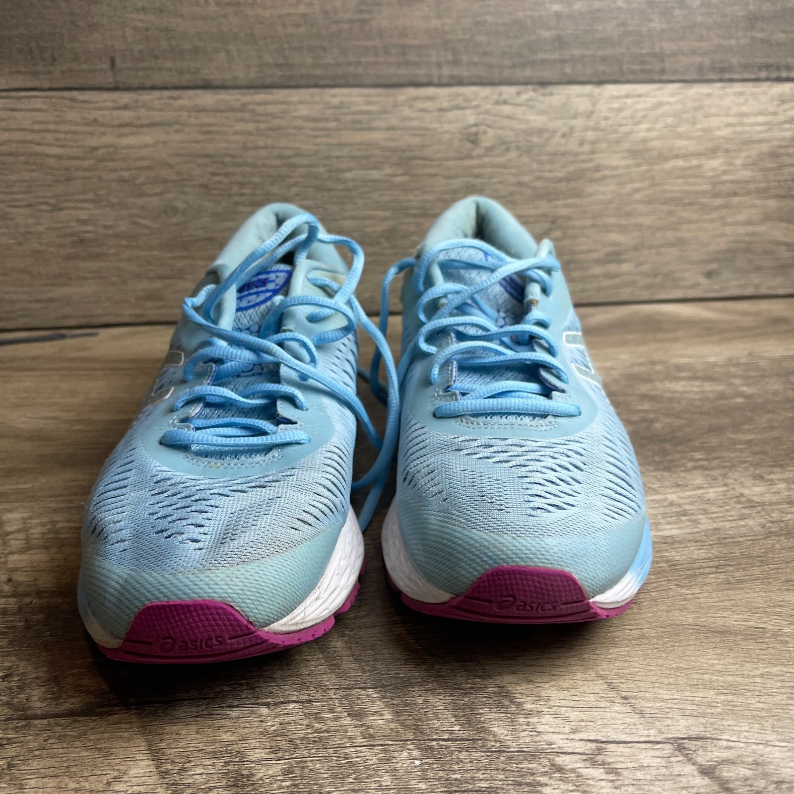 Asics Gel-Kayano 25 1012A026 Womens 8.5 Running Shoes Blue Skylight Sneakers