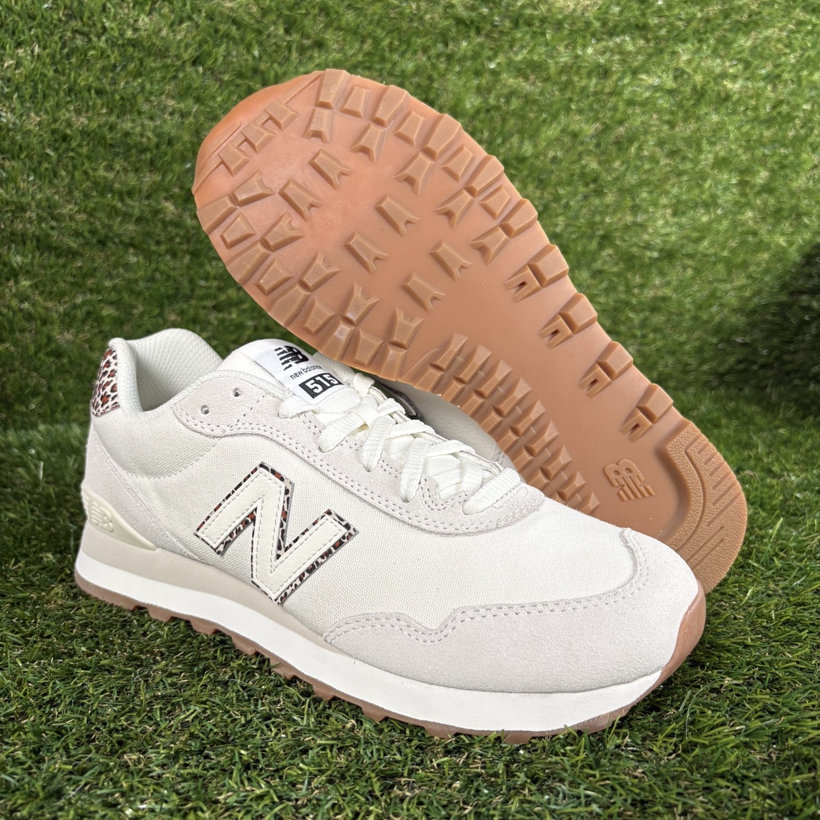 New Balance 515 Leopard White Comfy Women Size 10 Casual Shoes Sneaker WL515SO3
