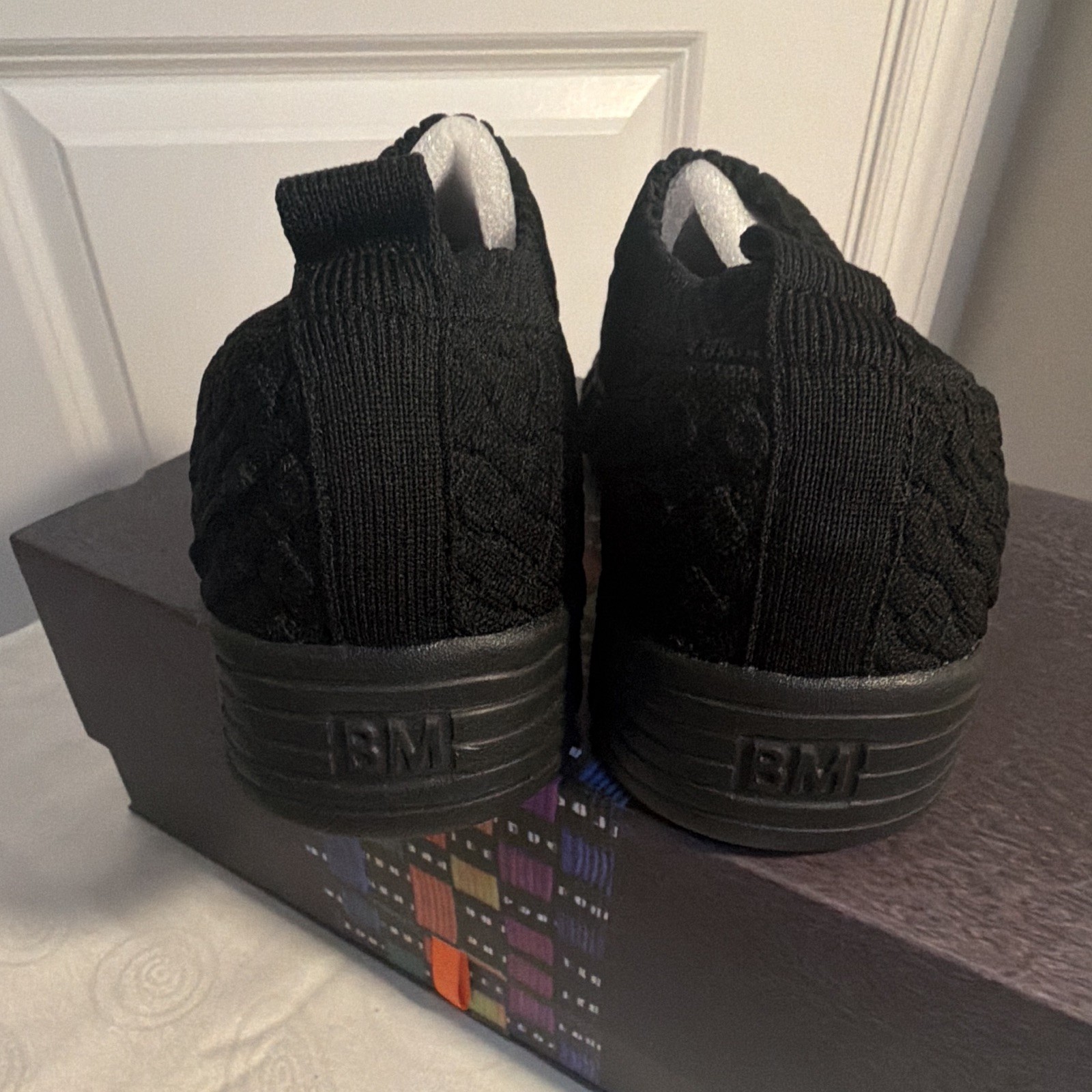 Bernie Mev. Tender Women’s Black Woven Slip-On Memory Foam Shoes EU 36 US 5