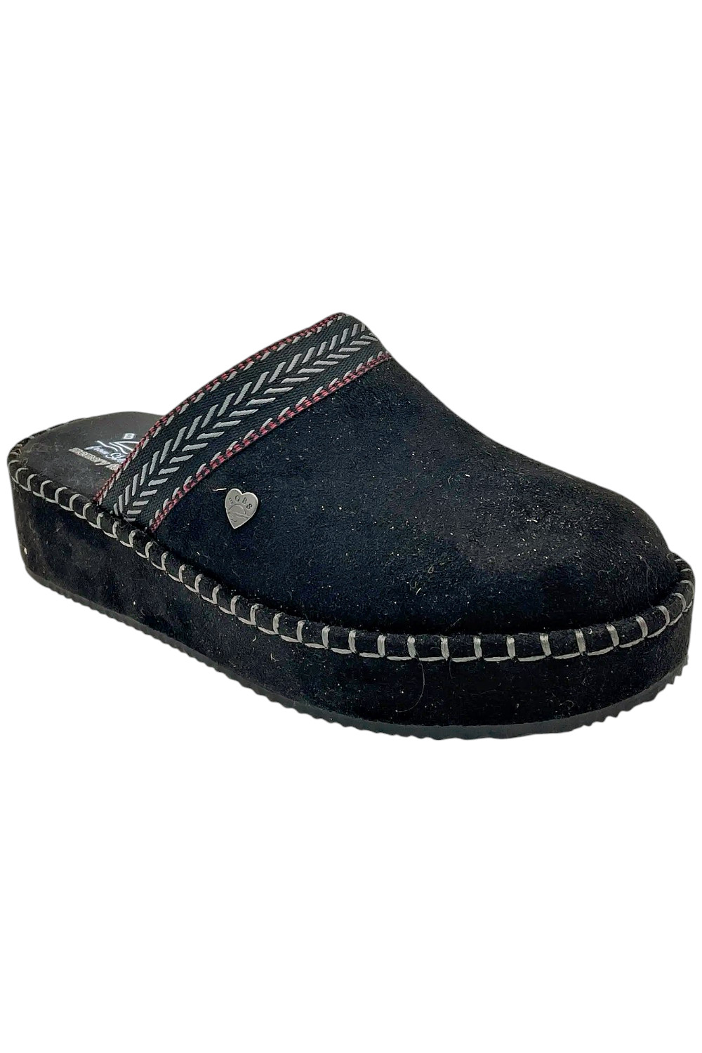Skechers BOBS Vegan Suede Clogs Rosey Rise Black