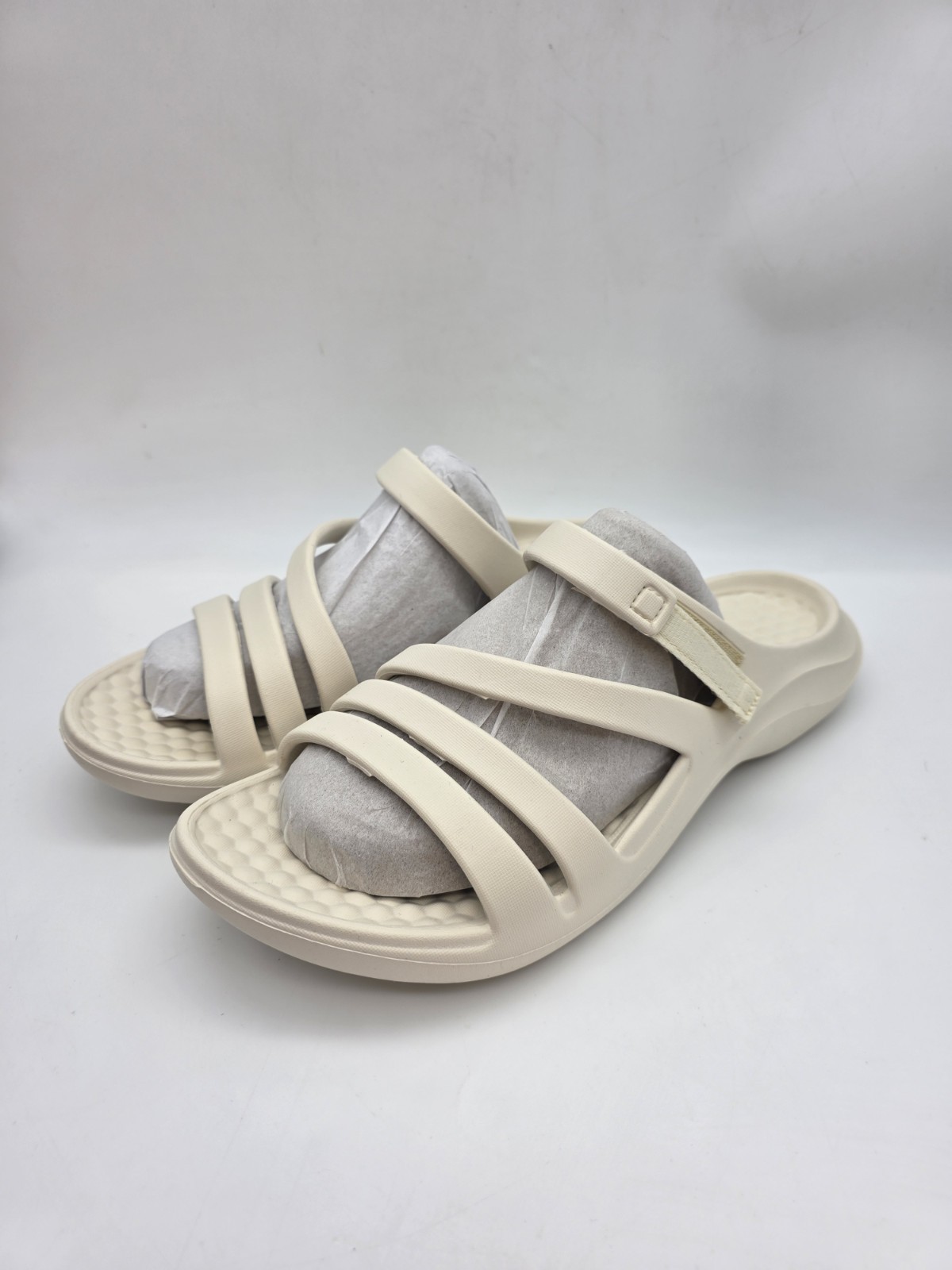 Joybees Women’s Lakeshore Sandal Solid Bone/Bone – WLKSD.BNE, Bone/Bone Size 10