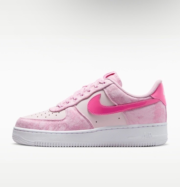 Nike Air Force 1 Low Pink Denim Women’s Size 8 Brand New
