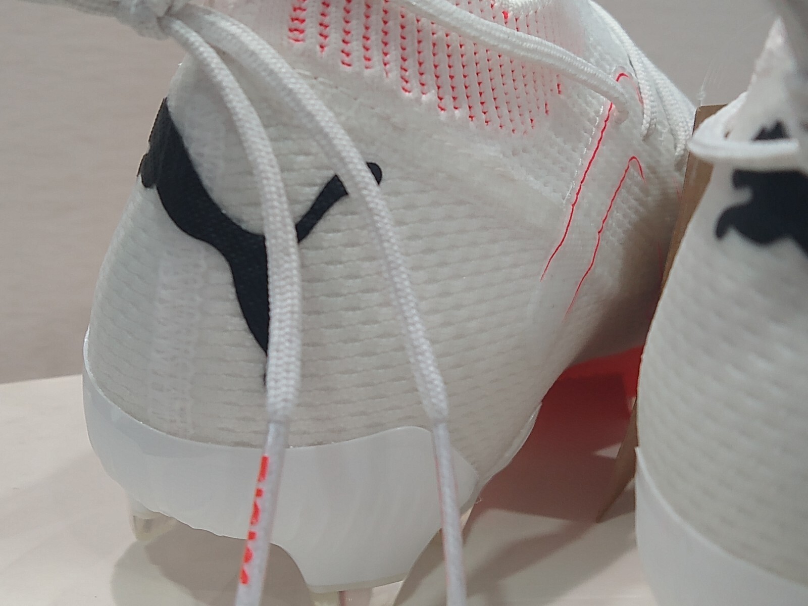 Puma WOMEN’S Future Ultimate FG AG Soccer – Size: 10.5 – 107356 01 – White / Red