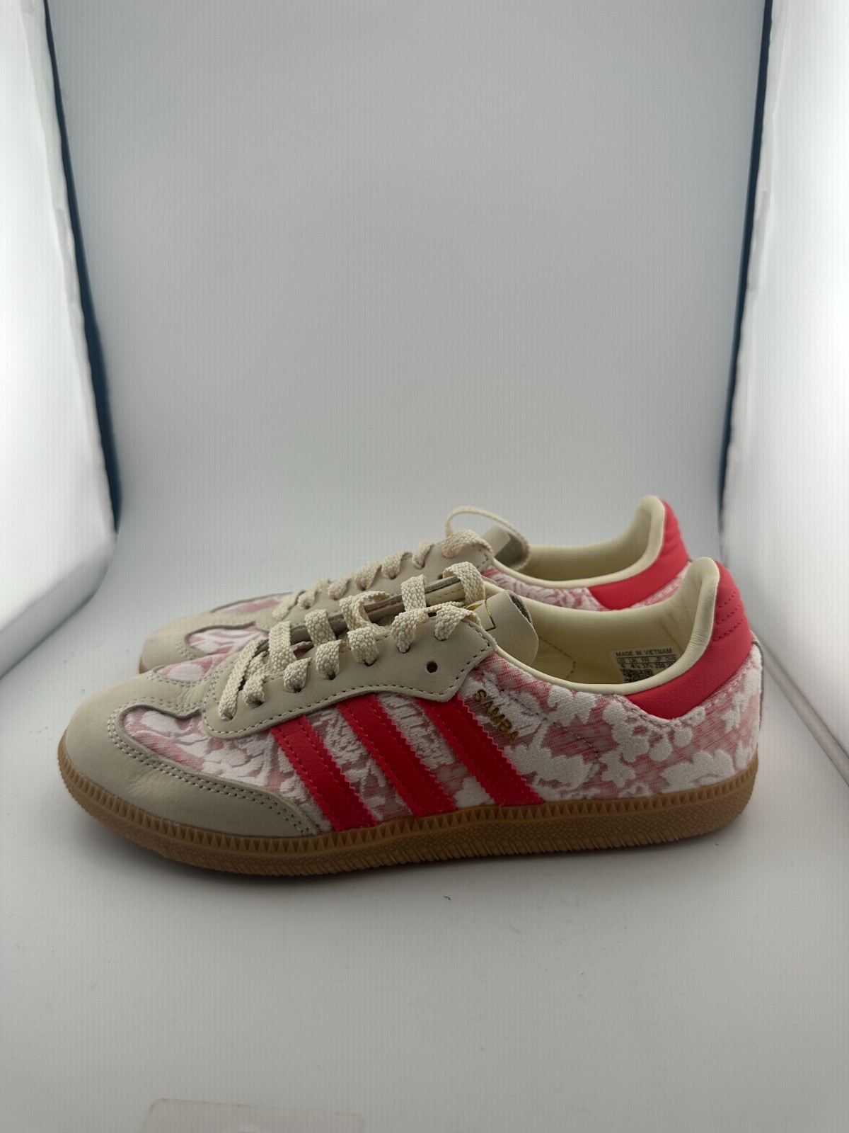 WORN adidas Samba OG Liberty London Better Scarlet JR8841 Size 6W NO BOX