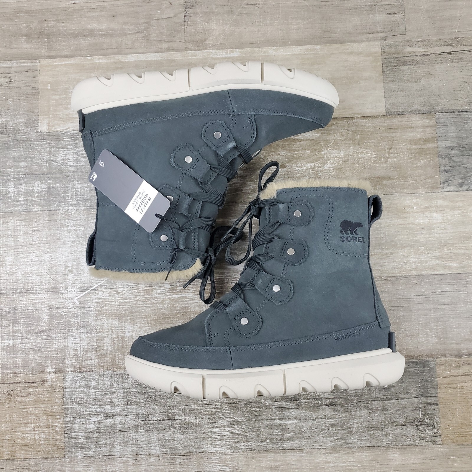 SOREL Explorer Next Joan WP Boots Womens Sz 6 Lace Up Boot NEW NWOB