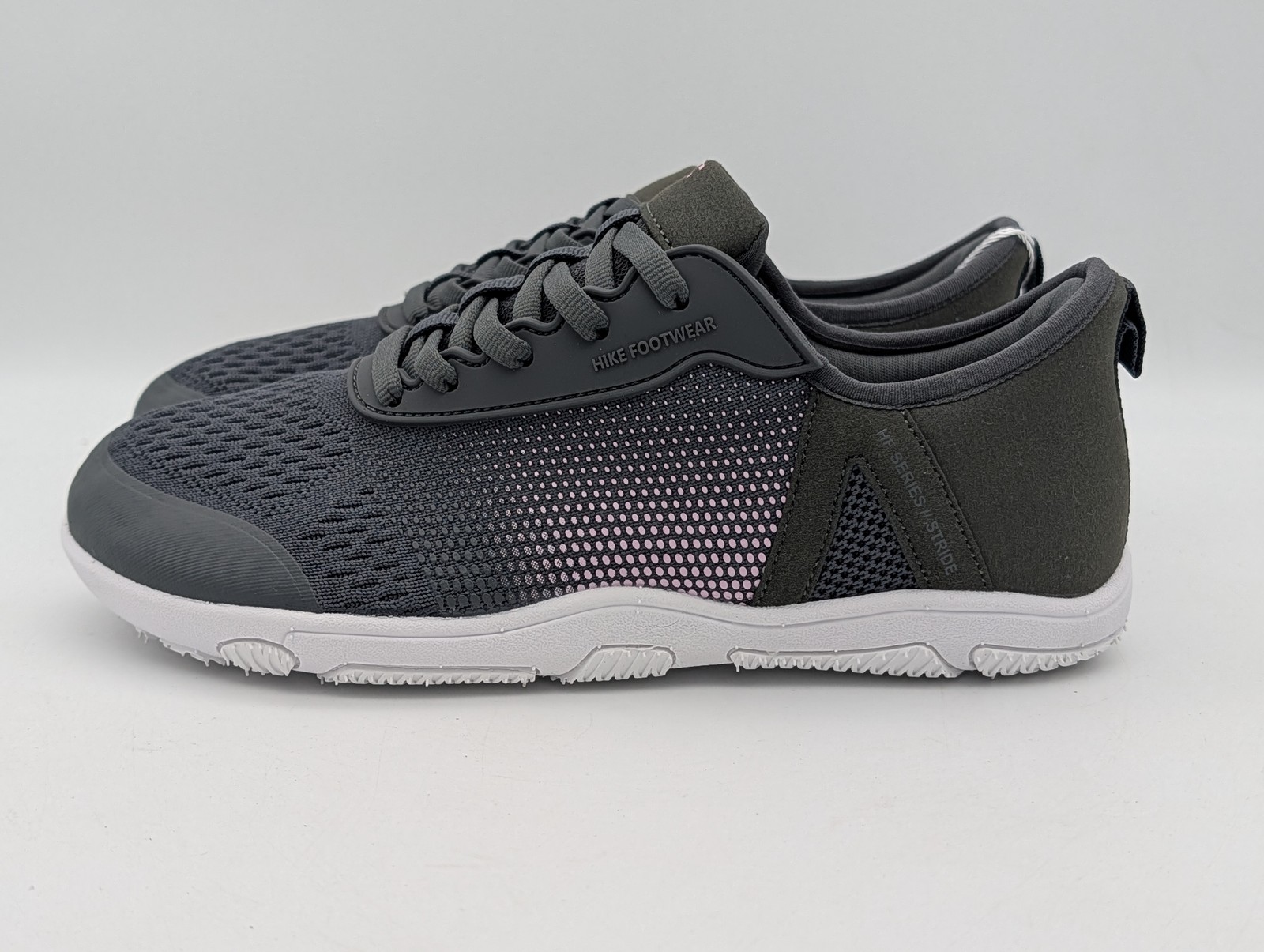 Hike Footwear HF Stride Mens 5 Womens 7 Dark Grey Barefoot Minimalist Sneakers