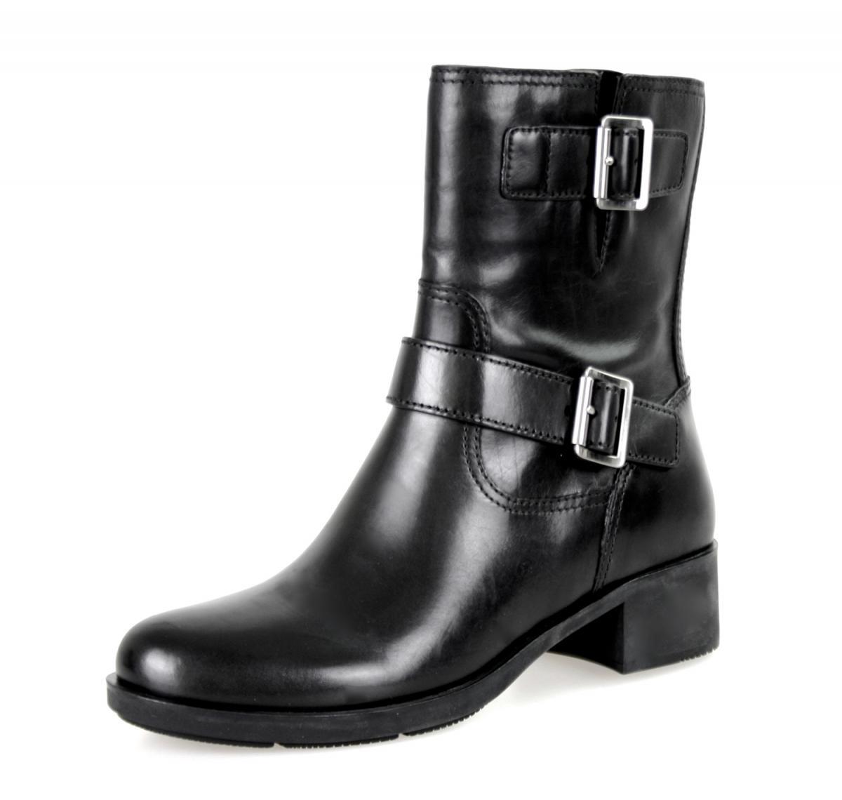PRADA Leather Booties Ankle Half-Boots Shoes – Black – NEW – US 6.5 EU 36,5