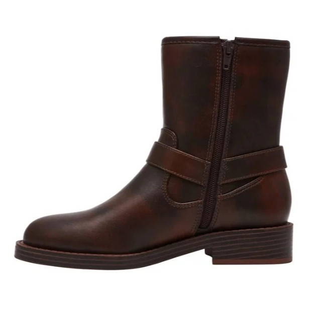 N.W.T DV by Dolce Vita Women’s Brown Moto Mid-Calf Boots W/Zip Closure Size 7