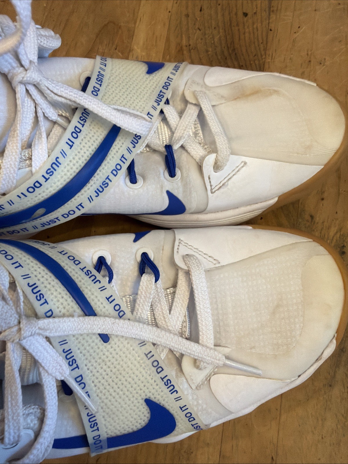 Nike React Hyperset Womens Shoes Sz 6.5 White Blue Volleybal Athletic CI2955-140
