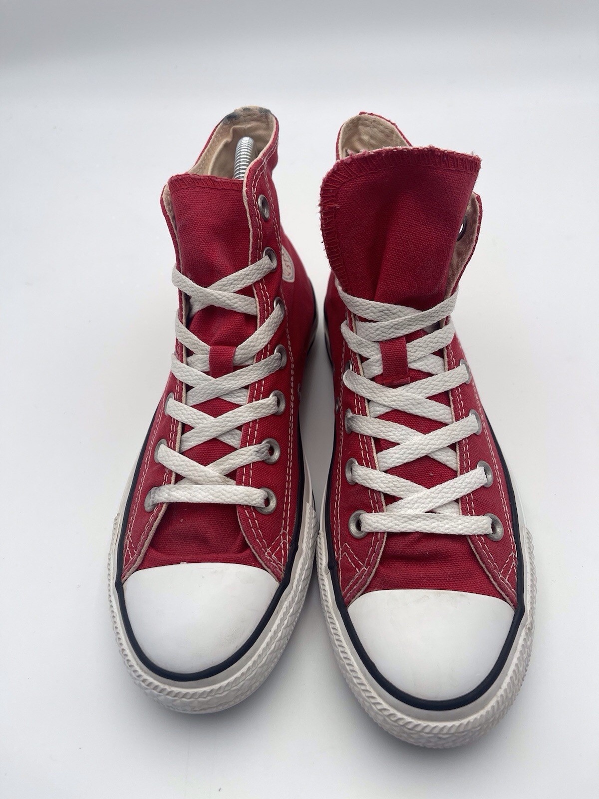 Converse Chuck Taylor All Star High Top Red Canvas Sneakers Men 6 Women 8 Unisex