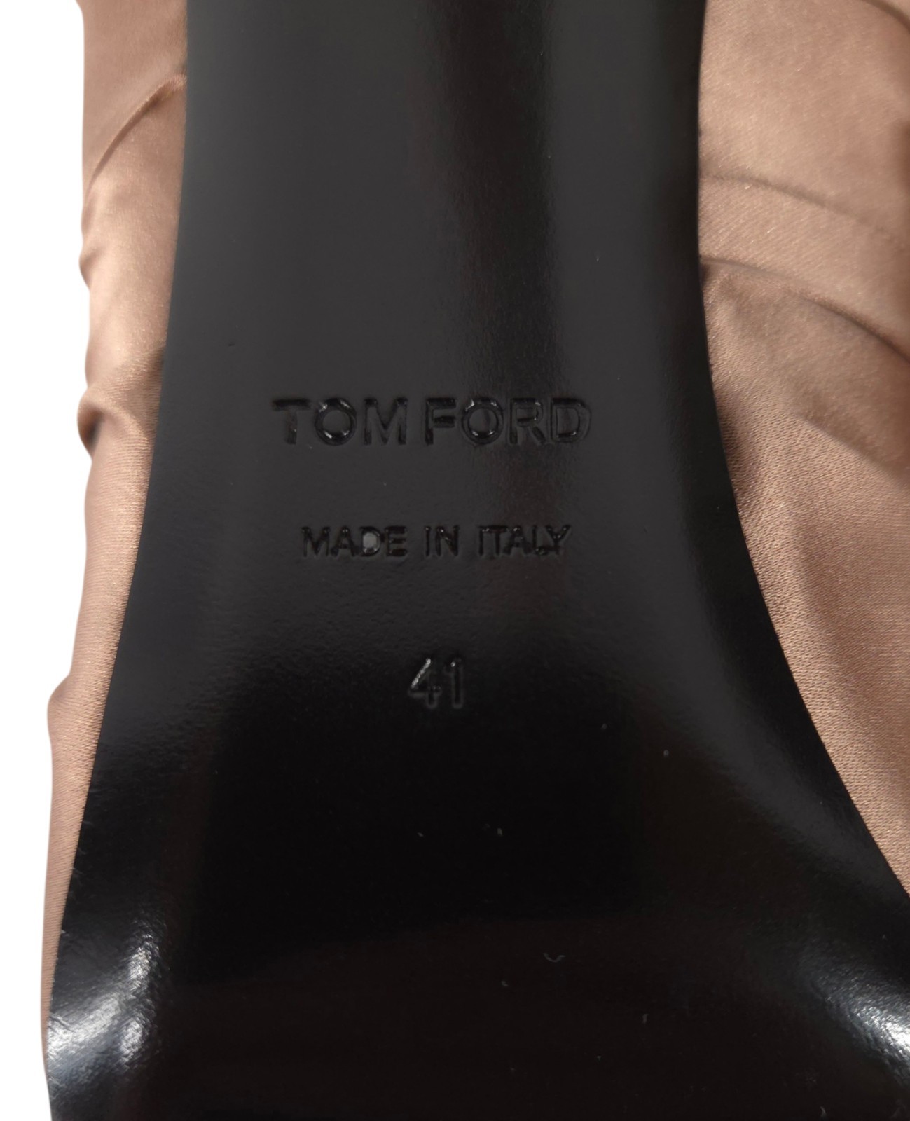 Tom Ford Ruched Silk Tie Pumps US 11 EU 41 Womens Antique Rose Heels $1250