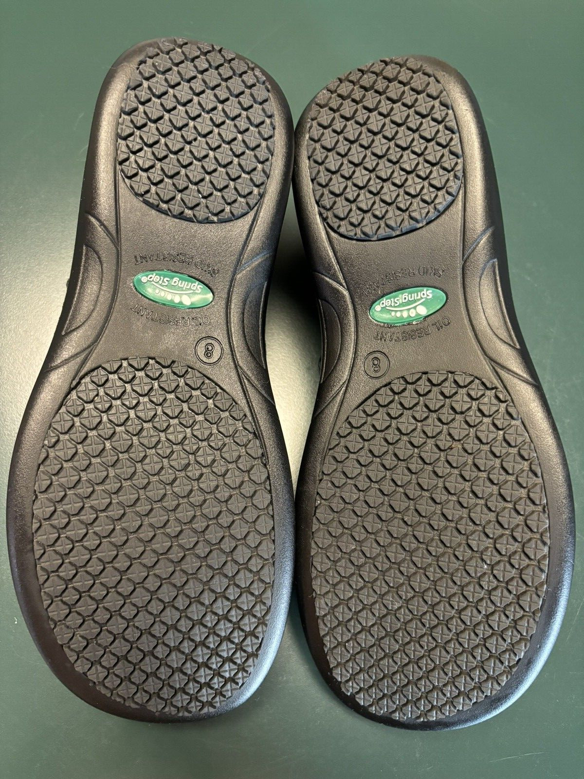 Spring Step Professional Mary Jane Shoes Size 8 Black Slip Resistant Antifungal