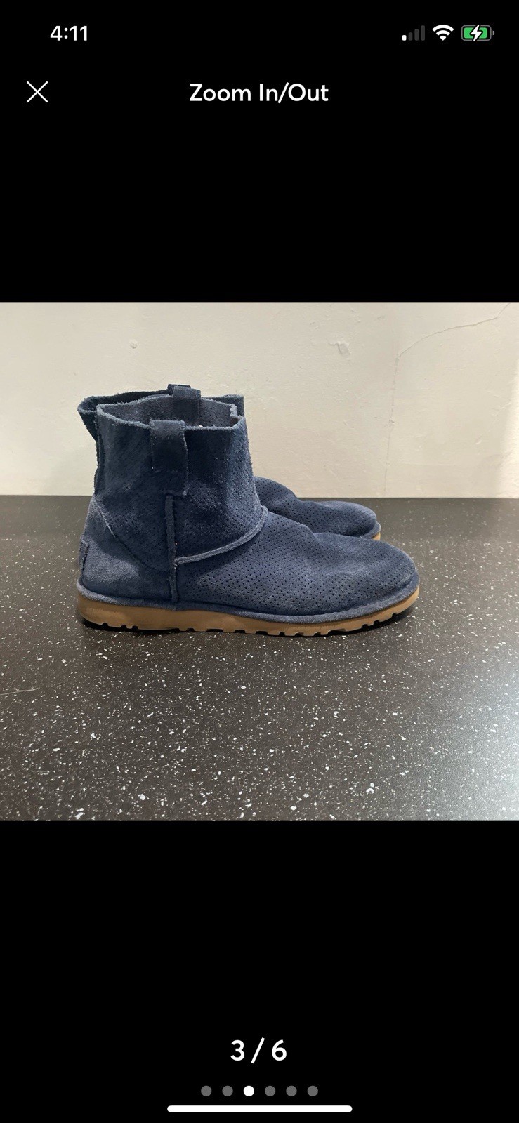 UGG classic Unlined Mini perf Boots Women’s Size 9boots women’s