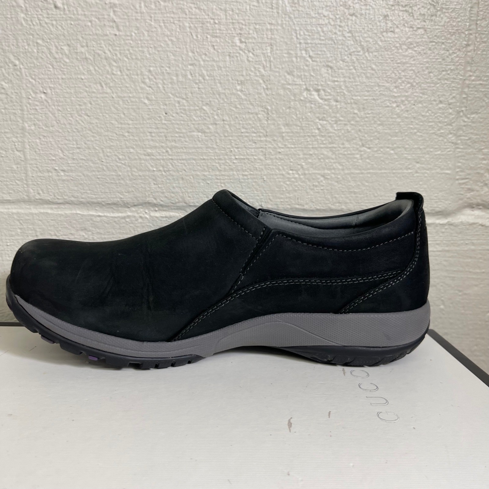 DANSKO Patti Black Leather Clogs Slip On Waterproof Vibram Women’s 40 EU/10 US