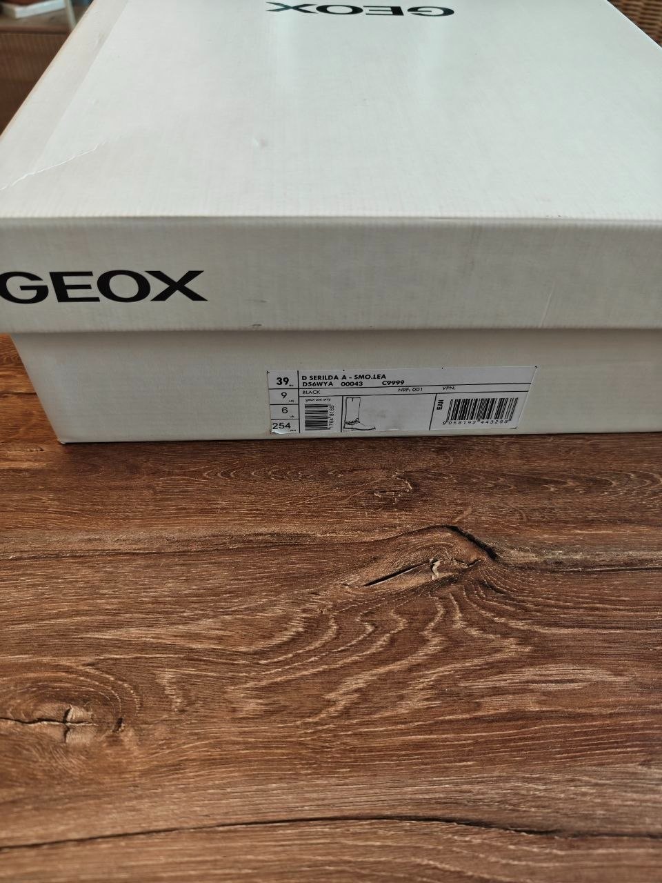 Geox Respira D Serilda A Leather Boots Black Size 39 | New