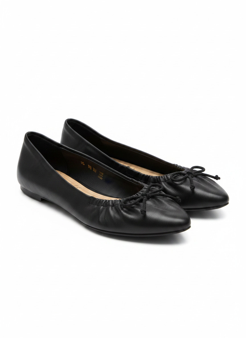 LC Lauren Conrad Women’s 9.5 Black Ballet Flats Bow Pointed Toe Memory Foam