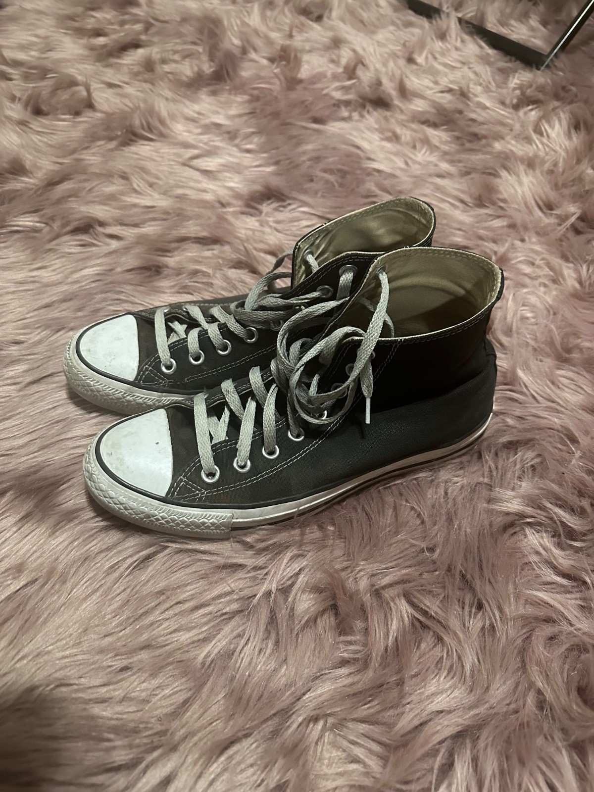 Well worn size 9 – Converse Chuck Taylor All Star Platform High Top Black
