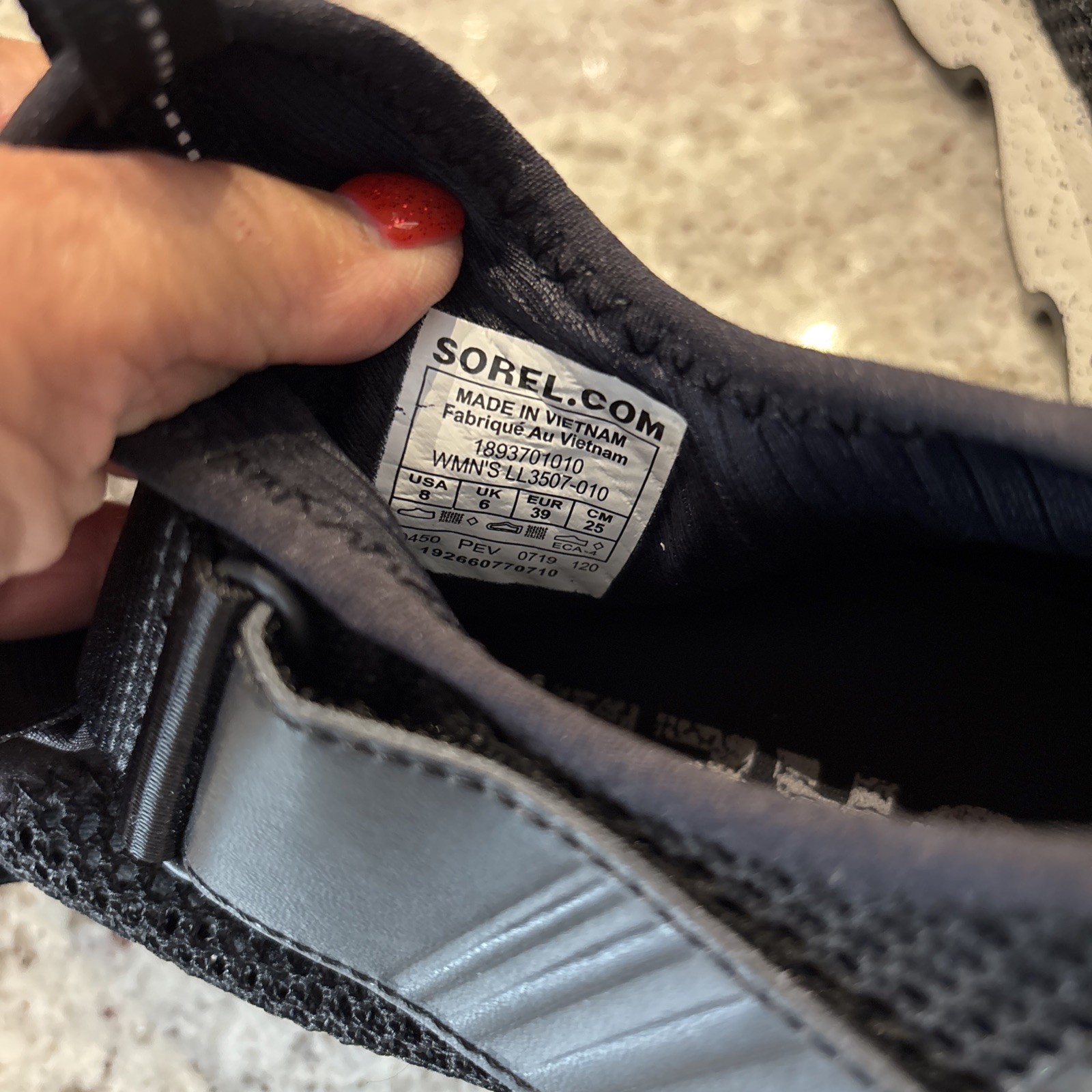 Sorel Kinetic Sneak Sneakers Women’s Size 8 Black LL3507-010