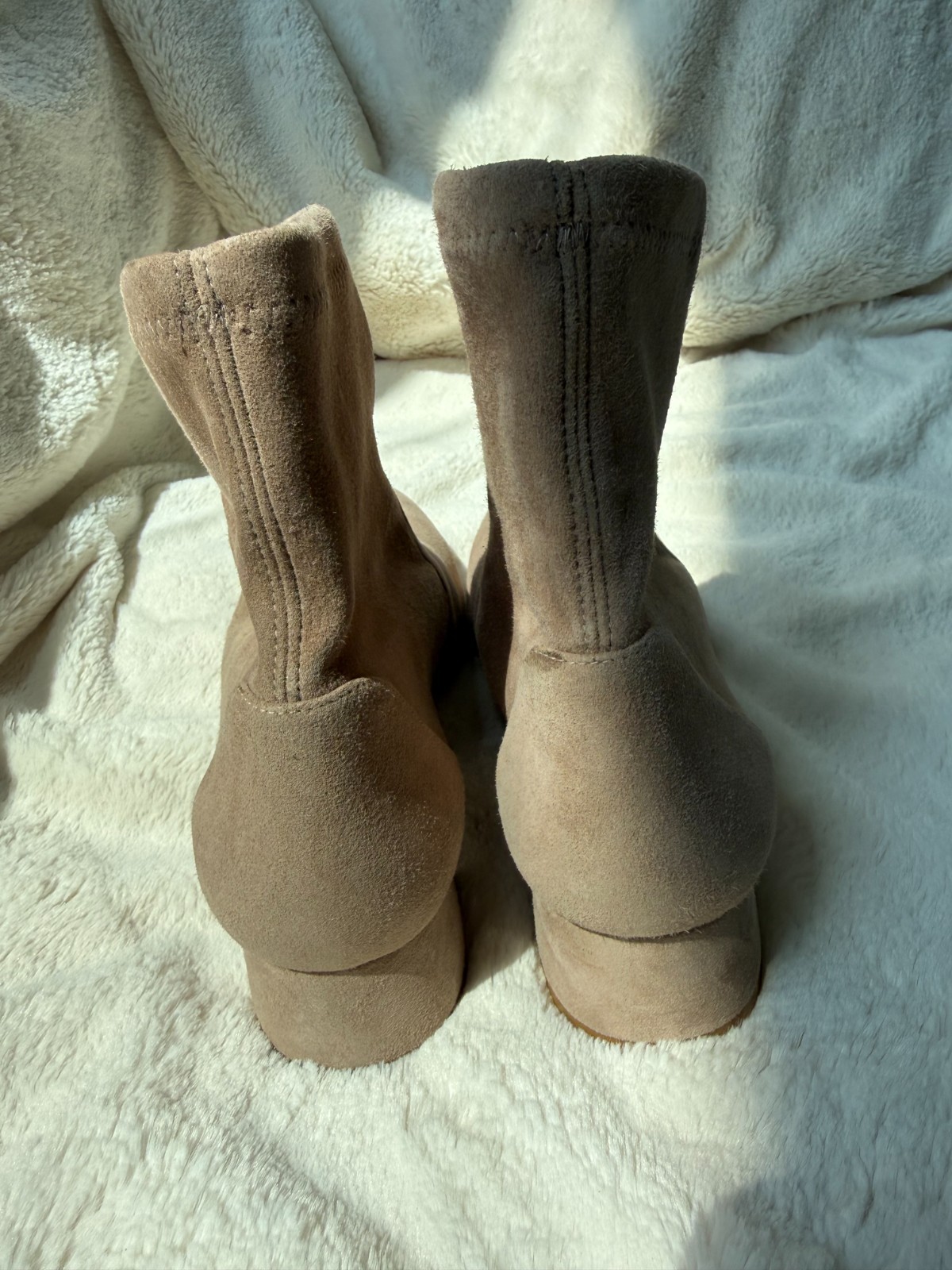 NWD$775 Stuart Weitzman Cashmere Grace Sock Bootie US8B/EU38.5