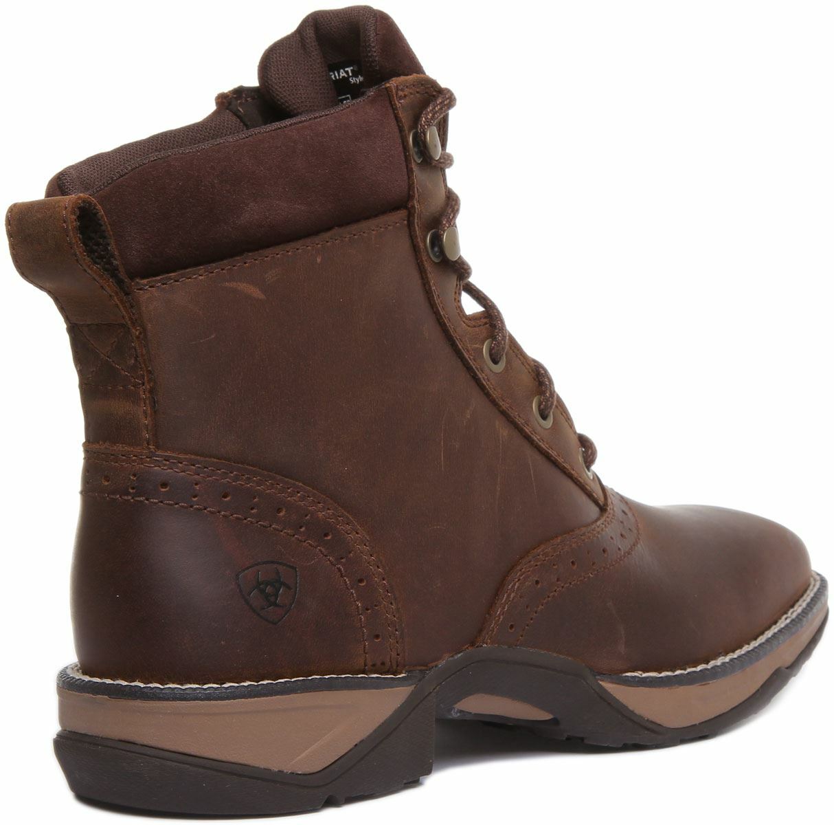 Ariat Anthem Lacer In Dark Brown Square Toe Lace Up Ankle Boots Size US 4 – 8