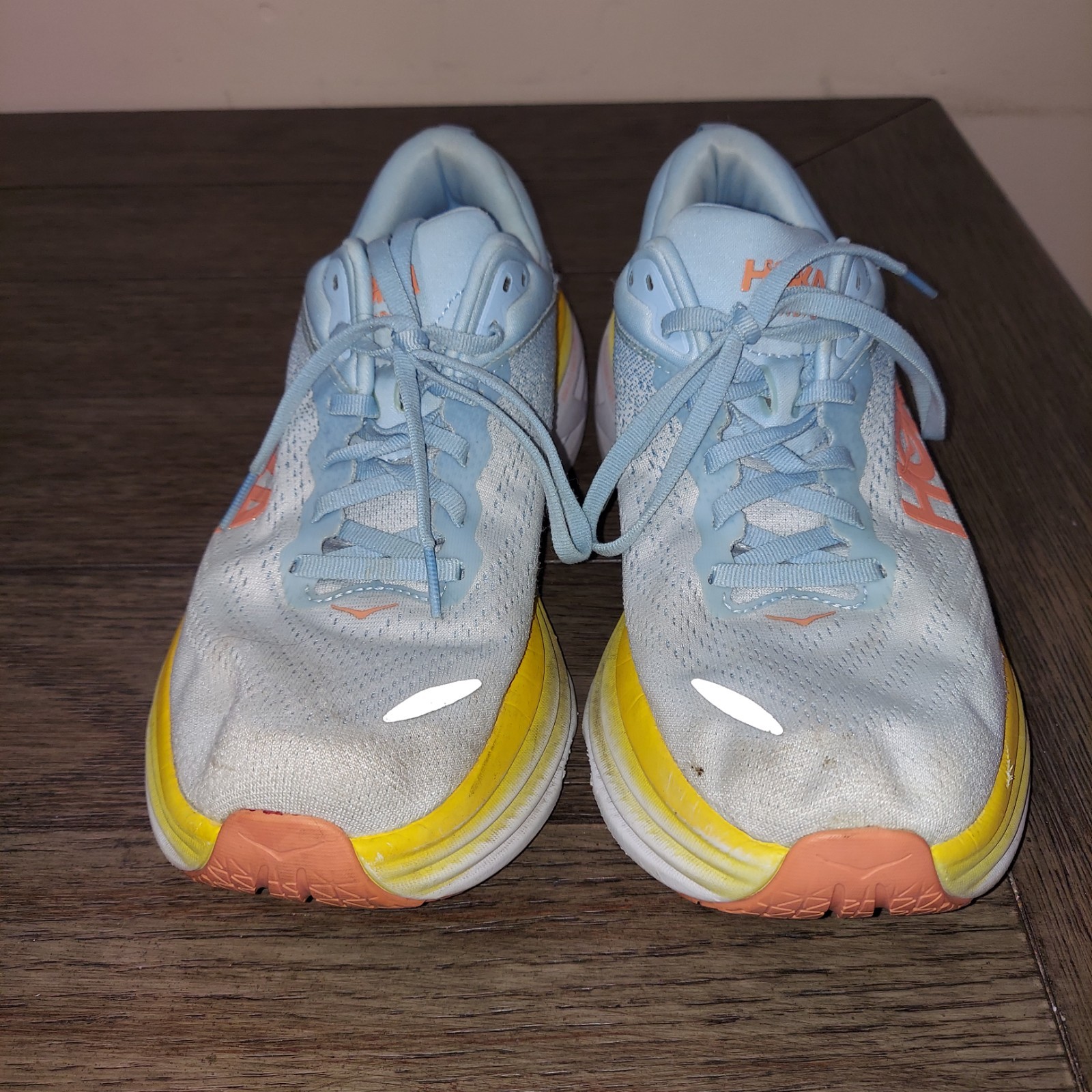 Hoka One One Shoes Womens Sz. 9.5D Bondi 8 Summer Song Country Air Mesh Running