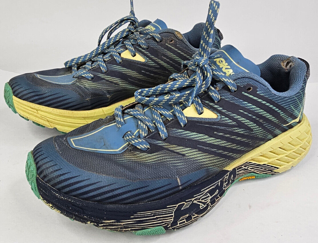 Hoka Speedgoat 4 Womens Size 9 Shoes Road Trail Running Distance Trainer Blue