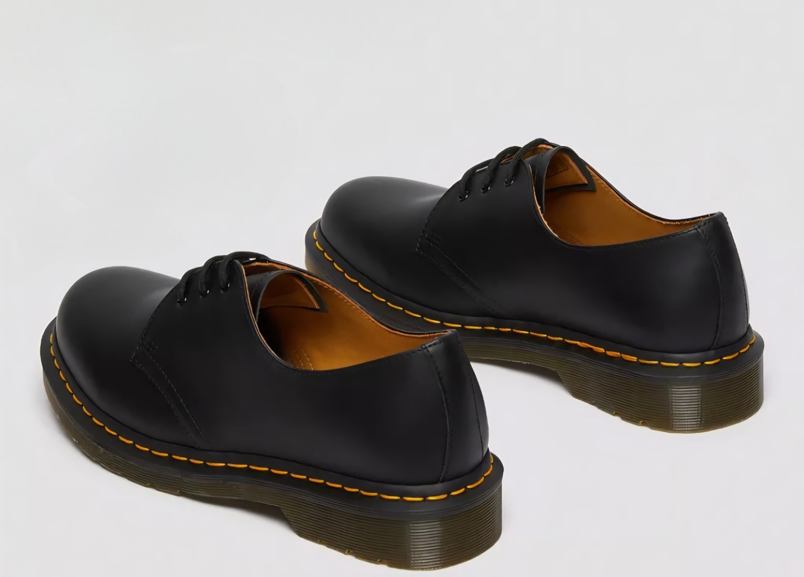 NIB Dr Martens 1461 Smooth Black Leather Oxfords 3 Eye Docs 4M/5W Rare Size