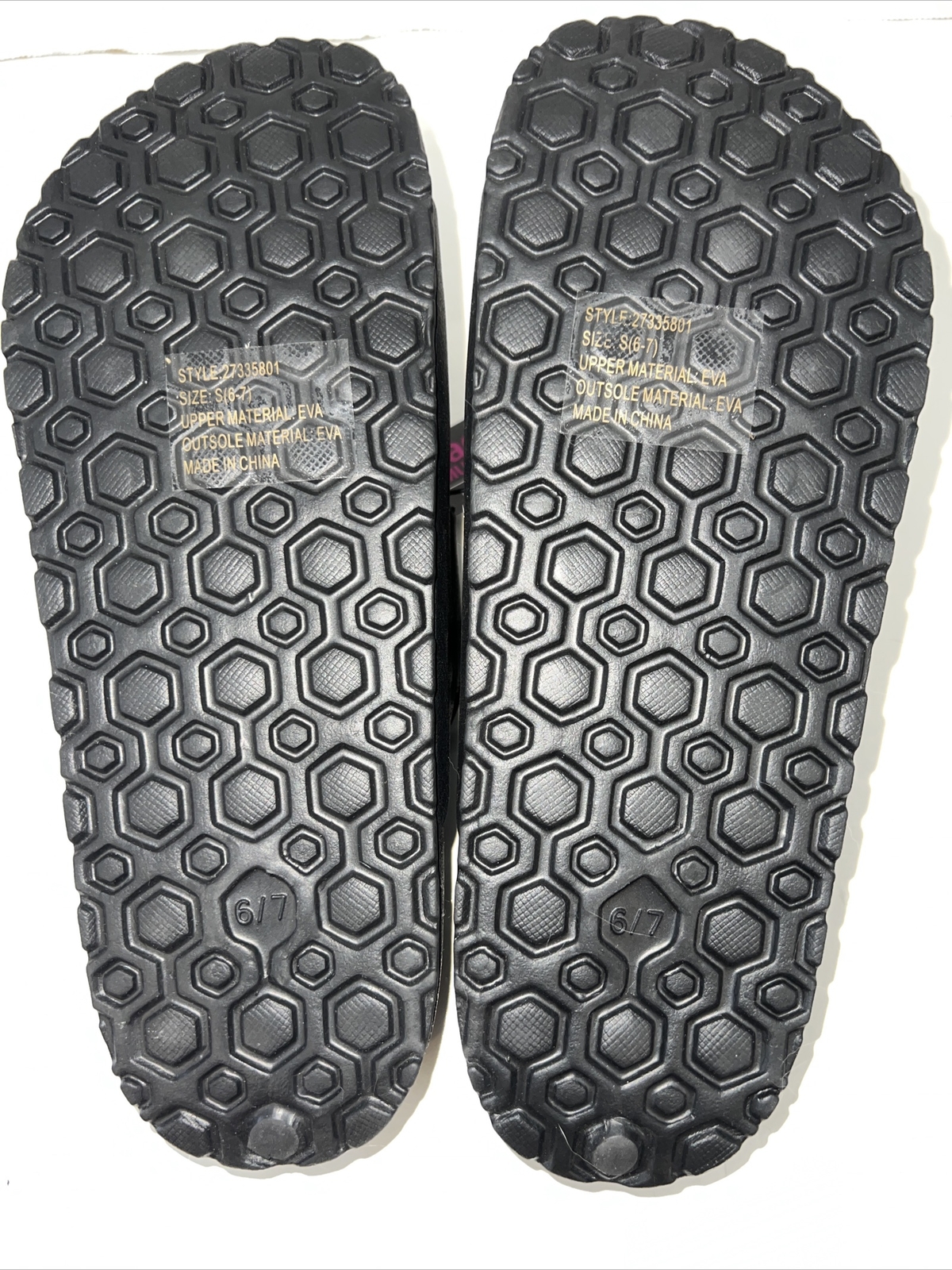 Bobbie Brooks Black Ladies Slip On Sandal Double Strap Choose Size 6-7 8-9 10-11